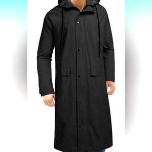 Raincoat black plus size XXL - XXXL unisex